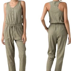 Prana green romper/pantsuit size medium